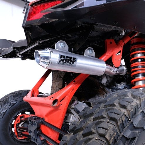HMF Performance Series Big Core Turbo Back Exhaust - Can-Am Maverick X3 - GunMetal