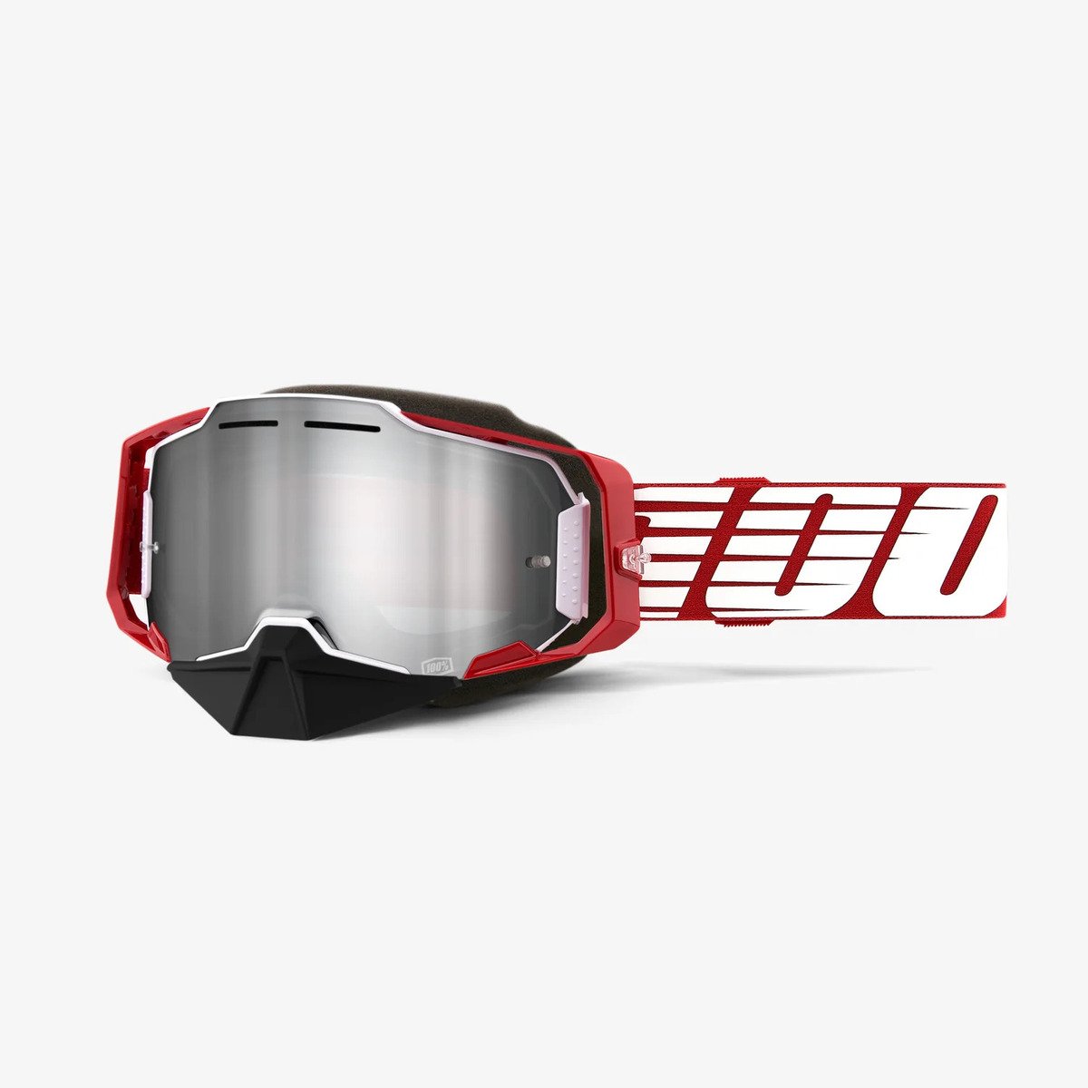100% Armega Snow Goggles - Oversized Deep Red