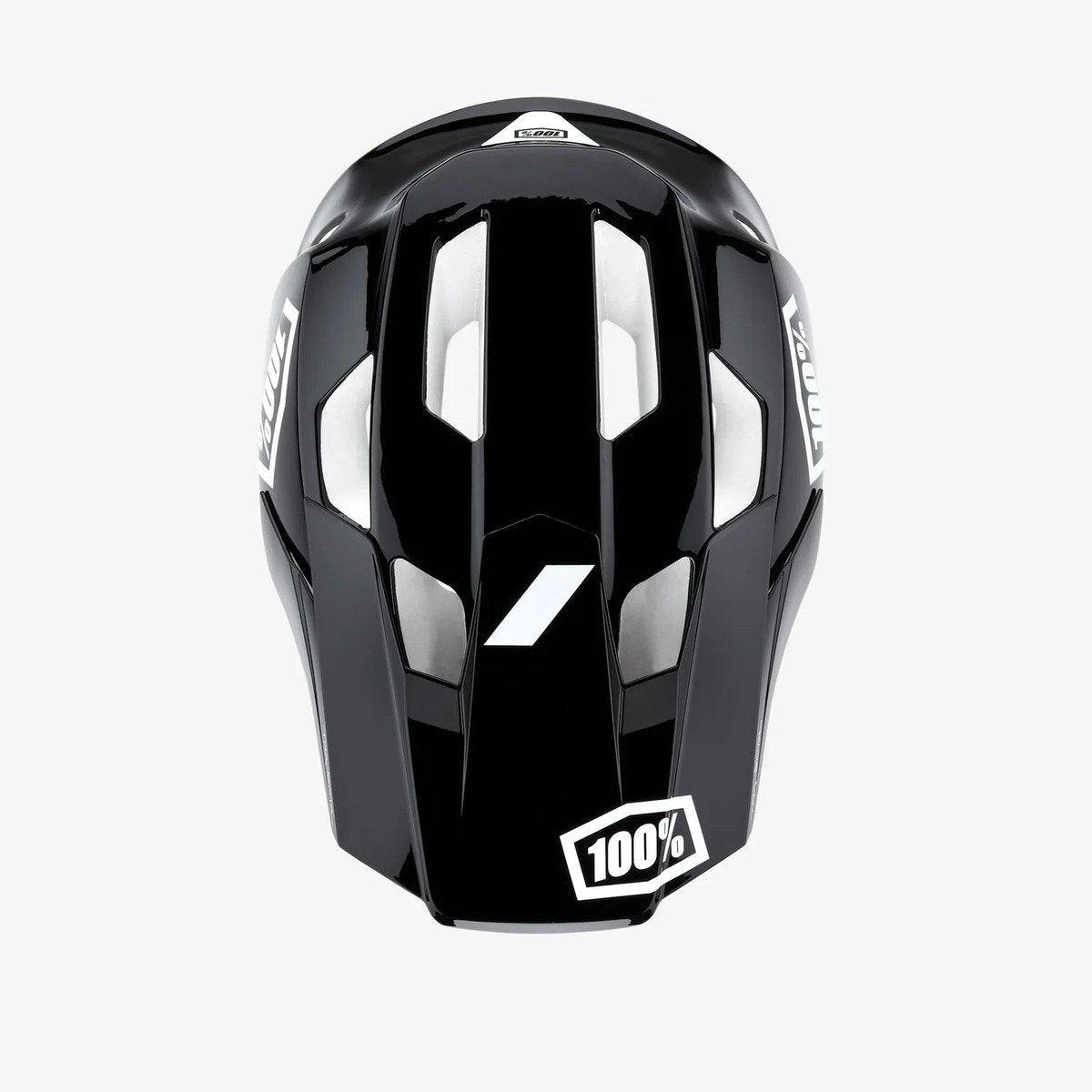 100% Trajecta Helmet with Fidlock - Black/White