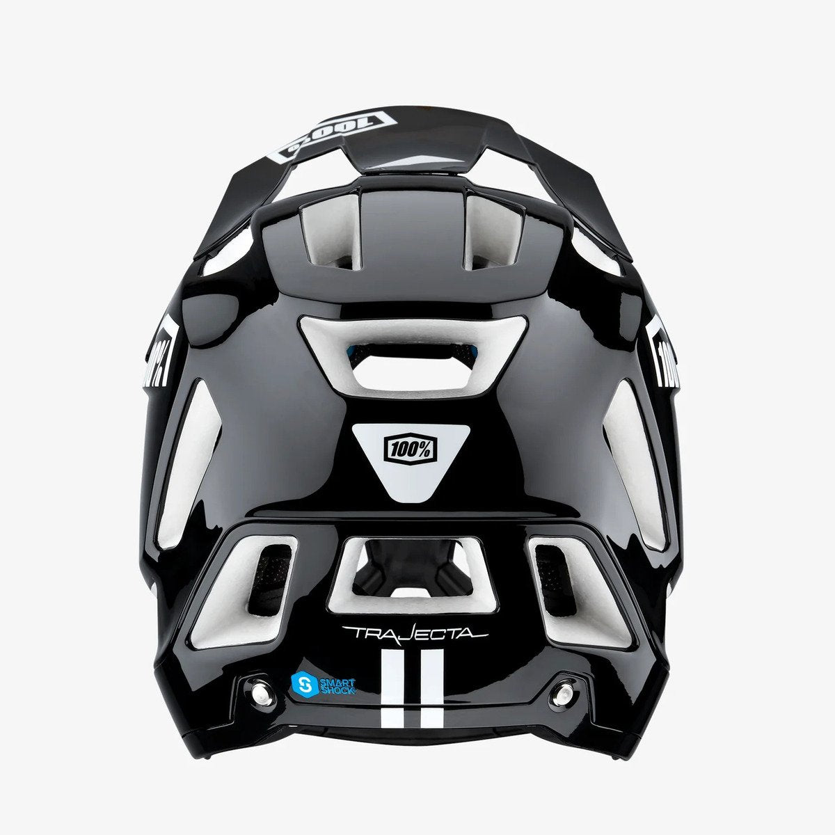 100% Trajecta Helmet with Fidlock - Black/White