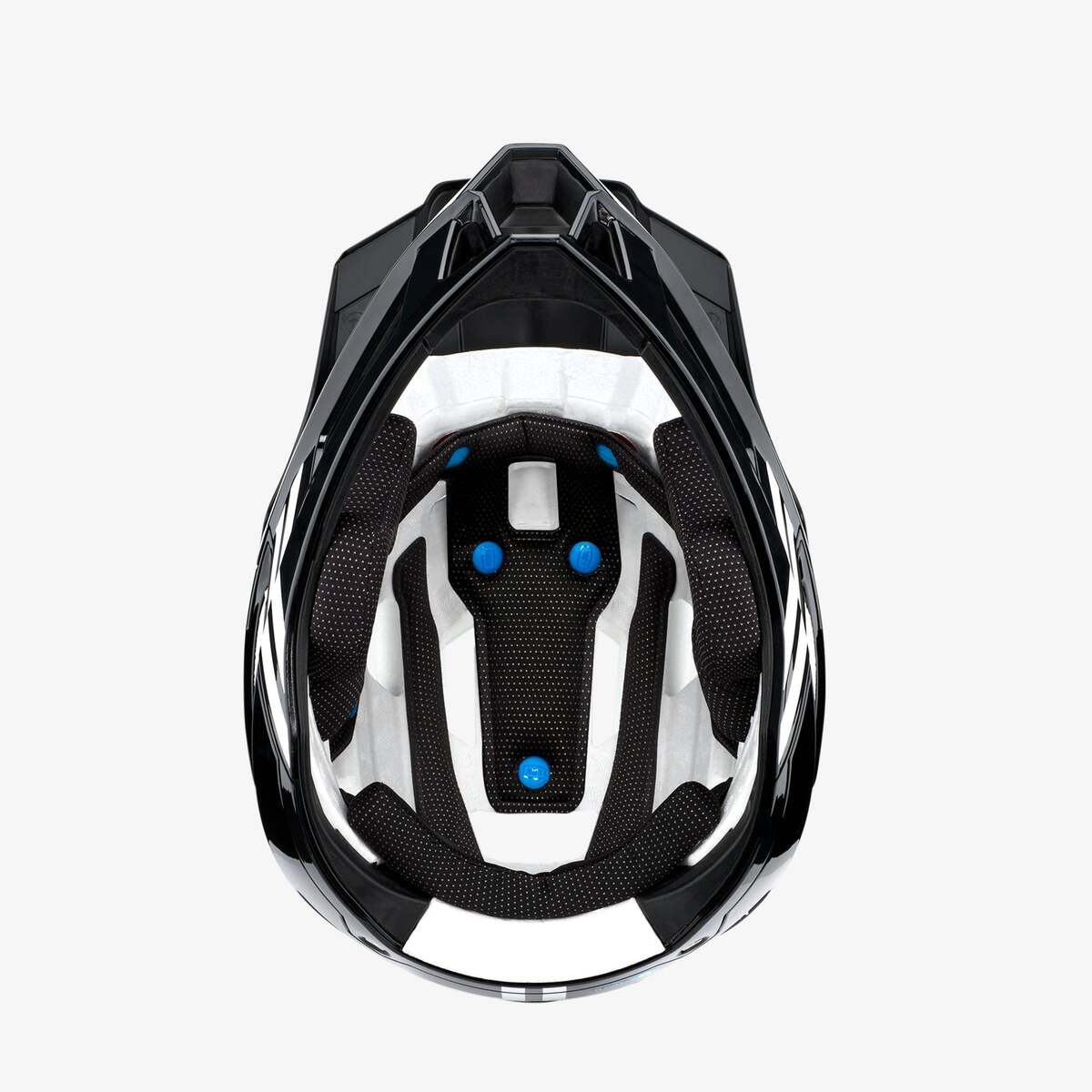 100% Trajecta Helmet with Fidlock - Black/White