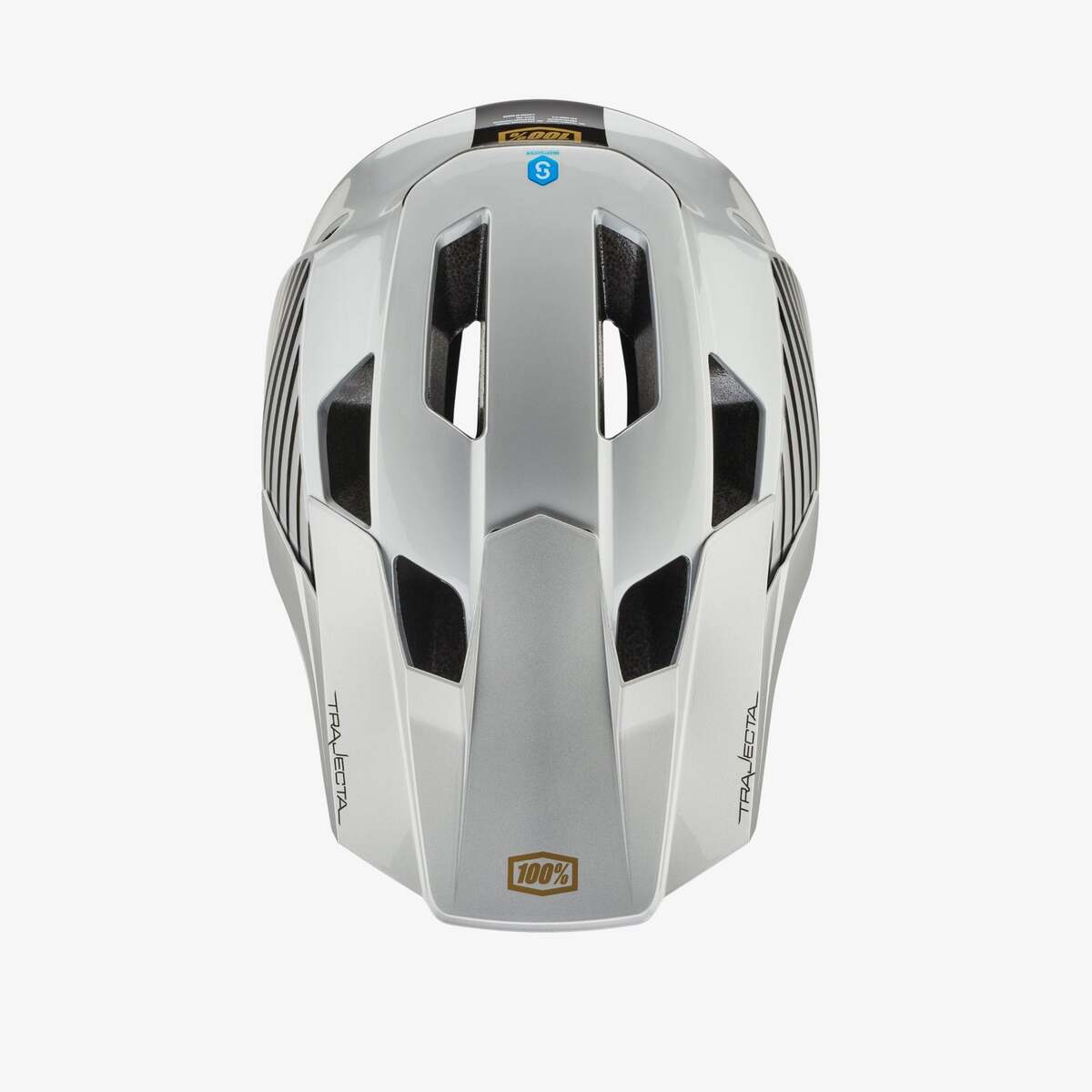 100% Trajecta Helmet with Fidlock - Ranelagh Silver