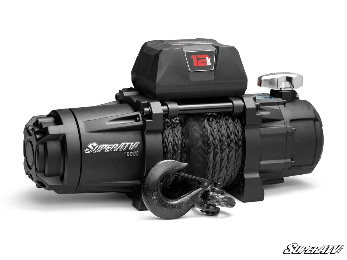 SuperATV 12,000 LB Winch W/ Wireless Remote & Synthetic Rope