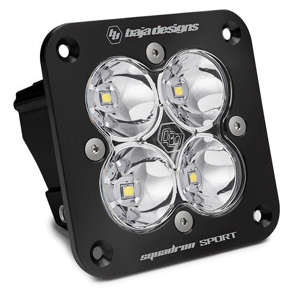 SQUADRON SPORT BLACK FLUSH MOUNT LED AUXILIARY LIGHT POD