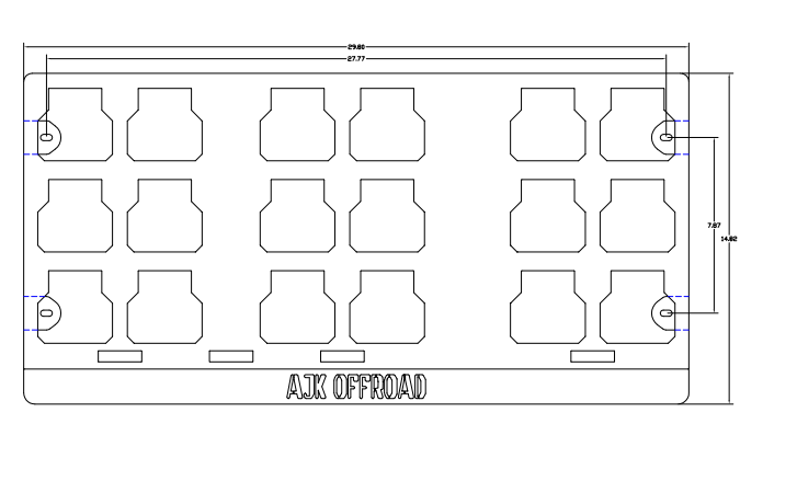 AJK Offroad Universal Milwaukee Packout Mount 1.5