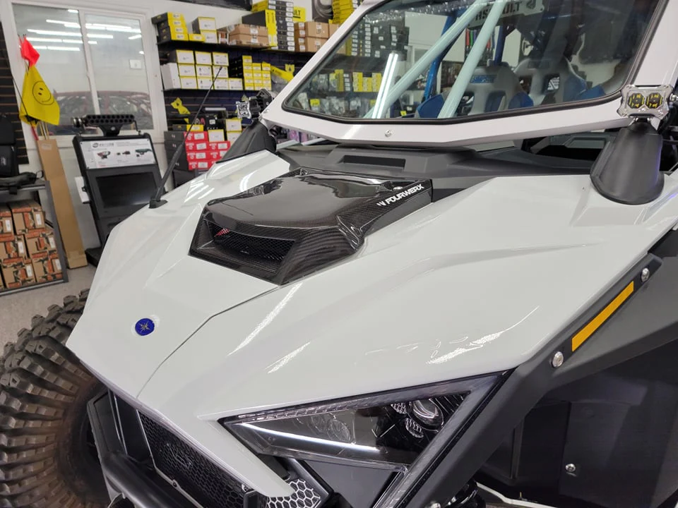 Fourwerx 20+ Polaris RZR Pro XP/Pro R - V2 Carbon Fiber Hood