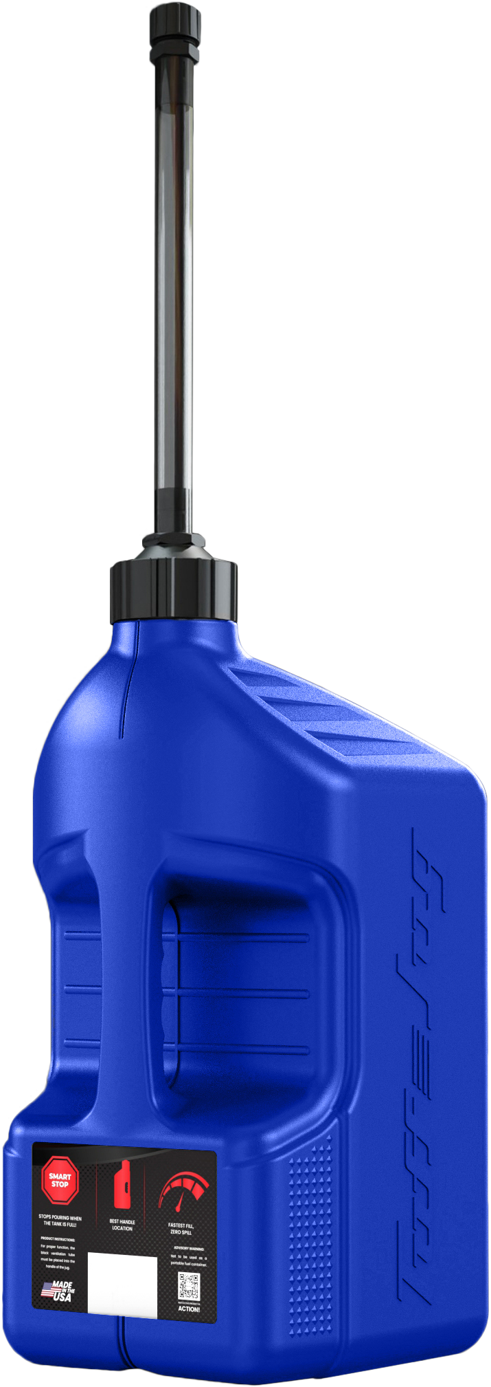 Tuff Jug Utility Container Blue w/ Auto-Stop Spout 5 Gal