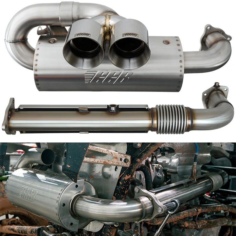 GGB '20-'25 Polaris RZR Pro XP/Pro S/Turbo R Center Exit Sport Pro Dual Tip Muffler