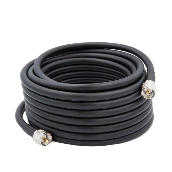 Rugged Radios 35 Ft HD Flag Pole Antenna Coax Cable for Base Camp and Base Stations