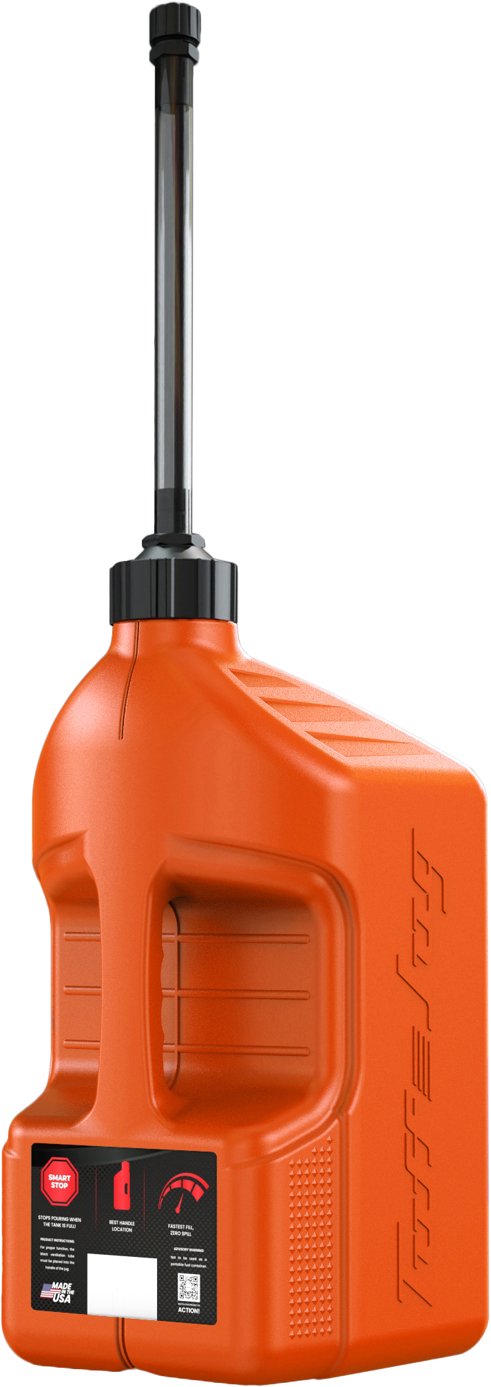 Tuff Jug Utility Container Orange w/ Auto-Stop Spout 5 Gal