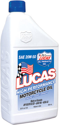 Lucas Oil High Performance Oil 20w50 4t 1 Qt