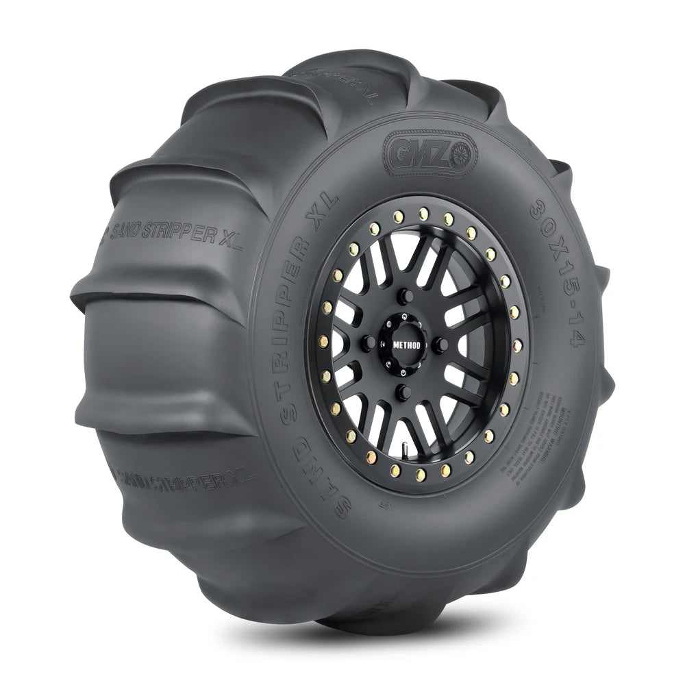 Method 406 UTV Beadlock Matte Black + Sand Stripper Rear 14 XL 32