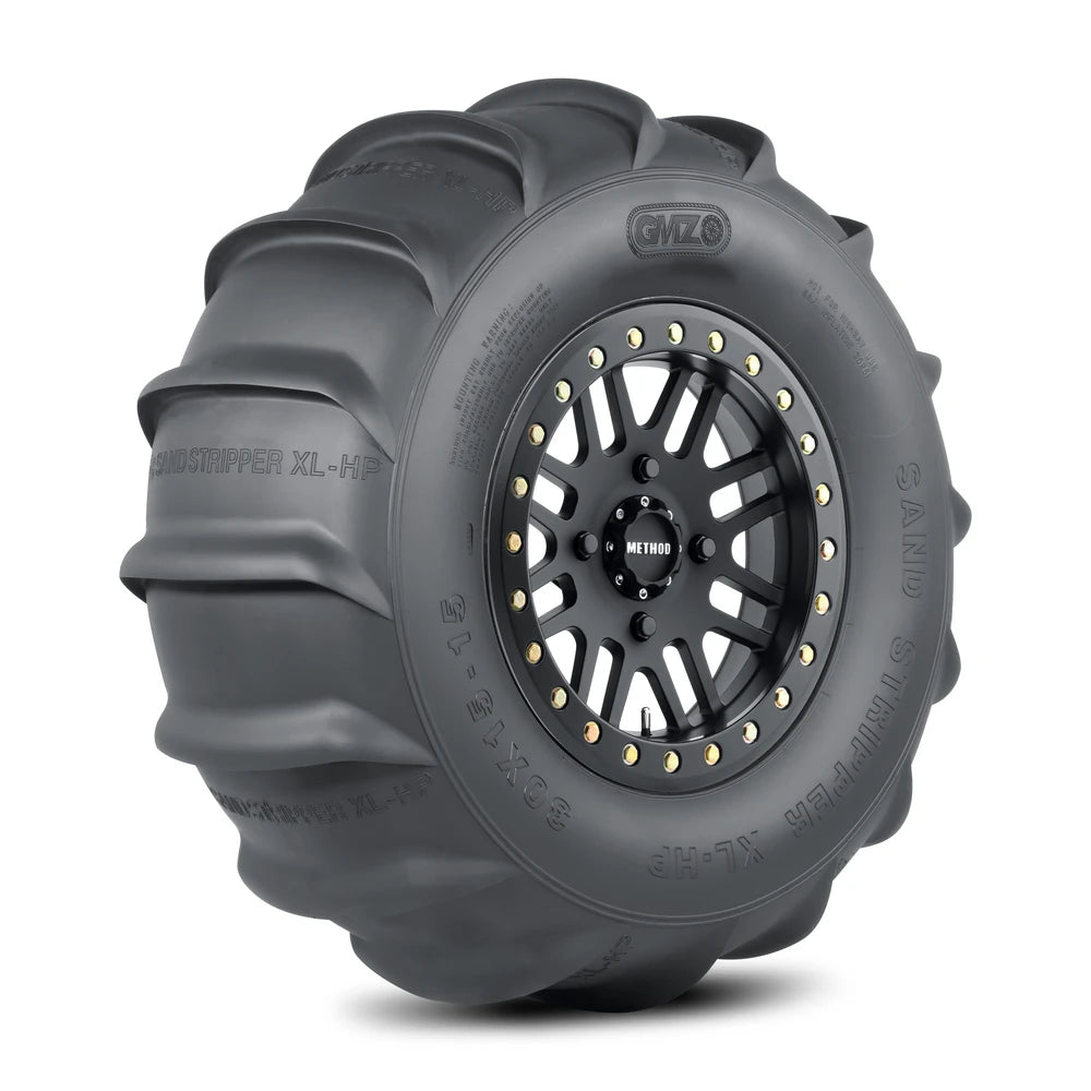 Method 406 UTV Beadlock Matte Black + Sand Stripper Rear 16 XL 30