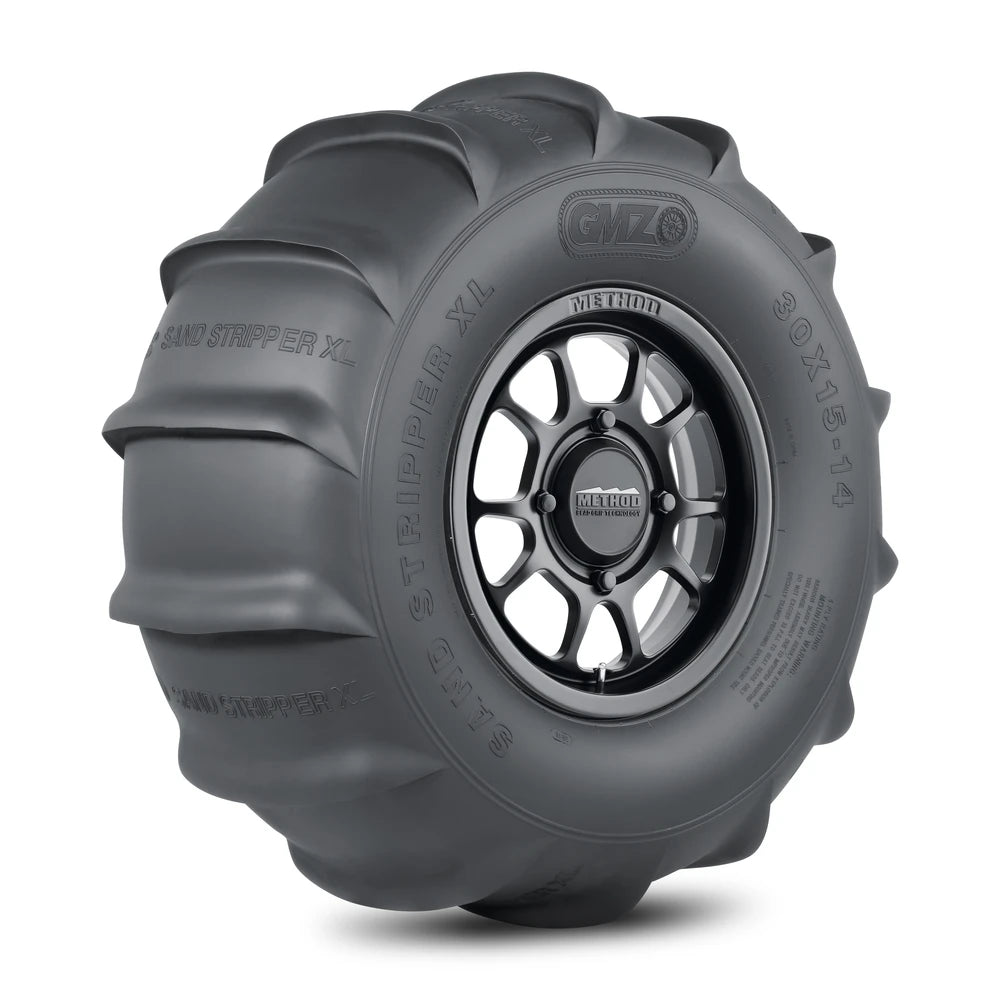 Method 409 Bead Grip Matte Black + Sand Stripper Rear 14 XL 32