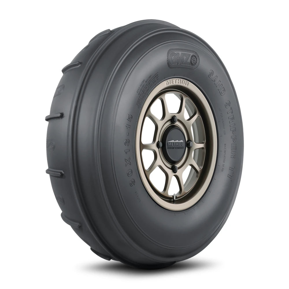 Method 409 Bead Grip Steel Grey + Sand Stripper Front TT XL 30