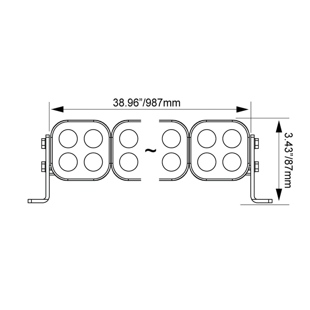 Vision X Unite Modular 40" Preconfigured LED Light Bar