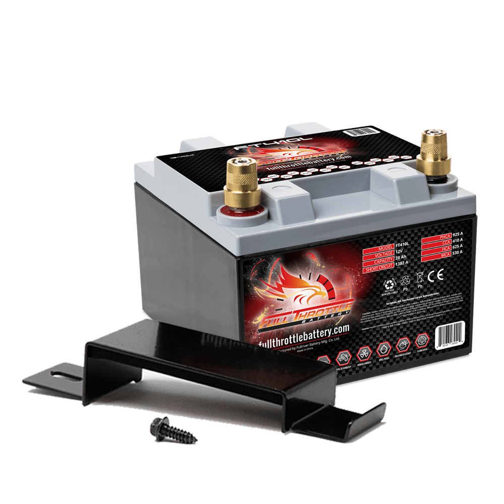 Full Throttle (Fullriver) FT410L High Capacity Dual Purpose AGM Battery (Left Positive)