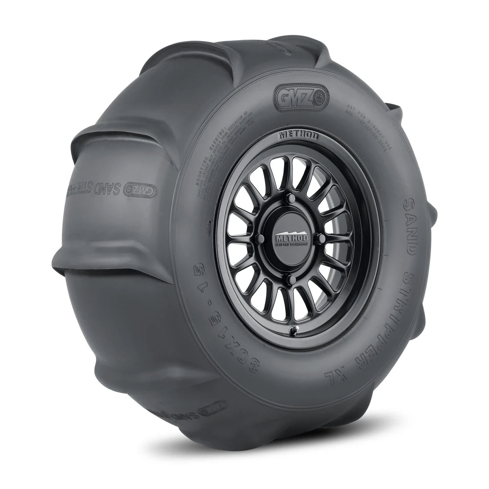 Method 411 Bead Grip Matte Black + Sand Stripper Rear 10 XL 30