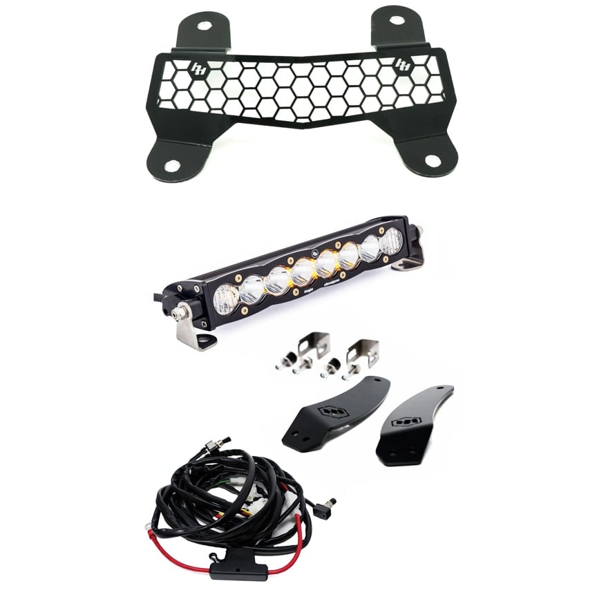 TEXTRON/ARCTIC CAT S8 10 INCH GRILLE MOUNT LIGHT BAR KIT W/FACIA