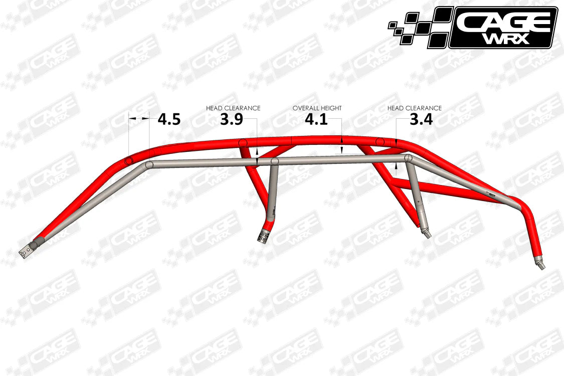 CageWRX '22+ Polaris RZR Pro R 4 Baja Spec Roll Cage Kit