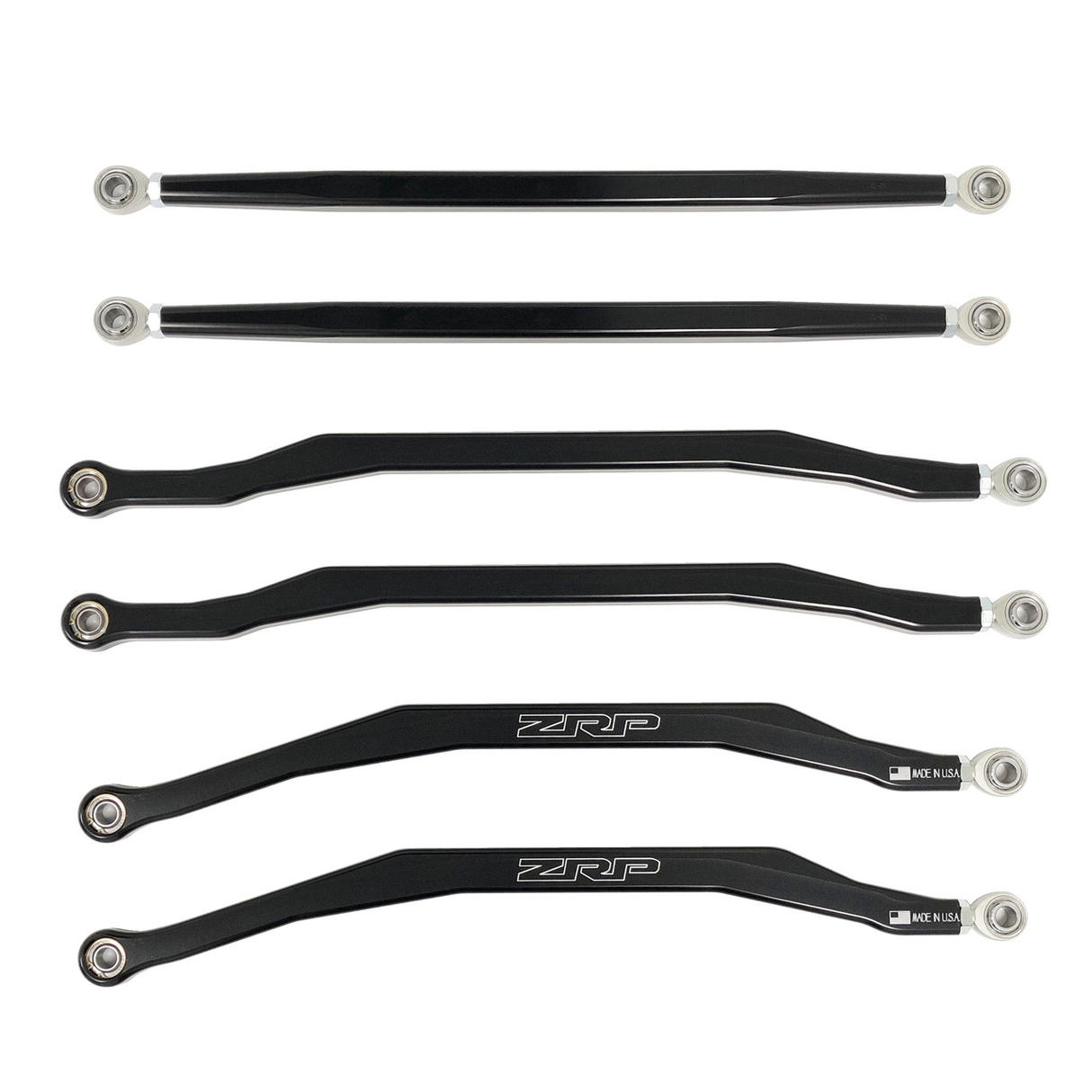 ZRP X3 High Clearance Billet Radius Rods Set (6) - Black 72"