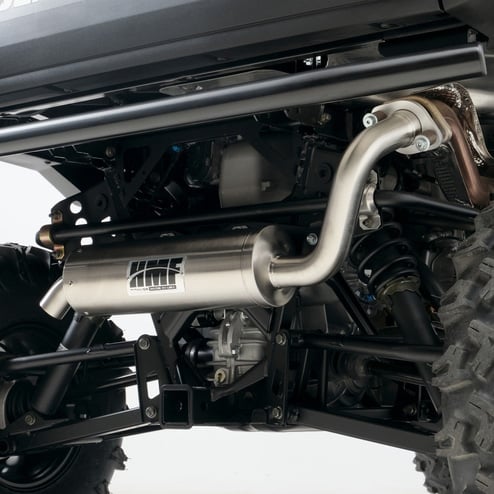 HMF Titan Quiet Series Slip On Stainless Steel Exhaust - Polaris Ranger 1000