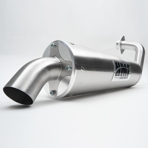 HMF Titan Quiet Series Slip On Stainless Steel Exhaust - Polaris Ranger 1000