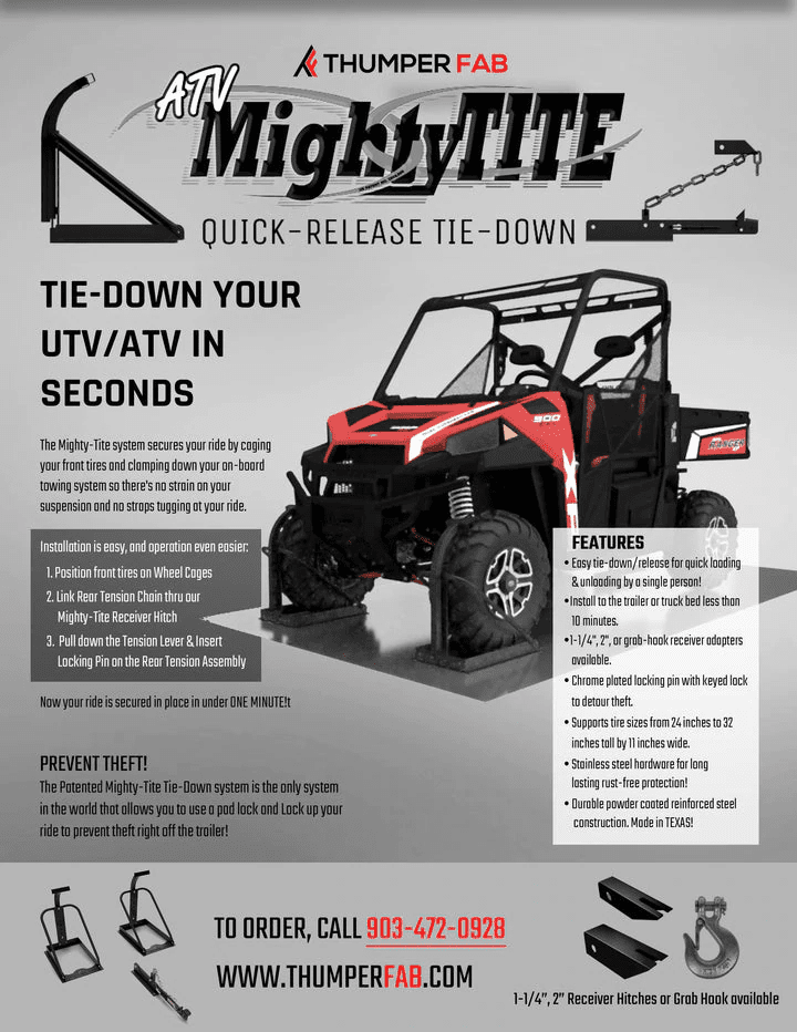 Thumper Fab Mighty Tite Quick Release Tie-Down