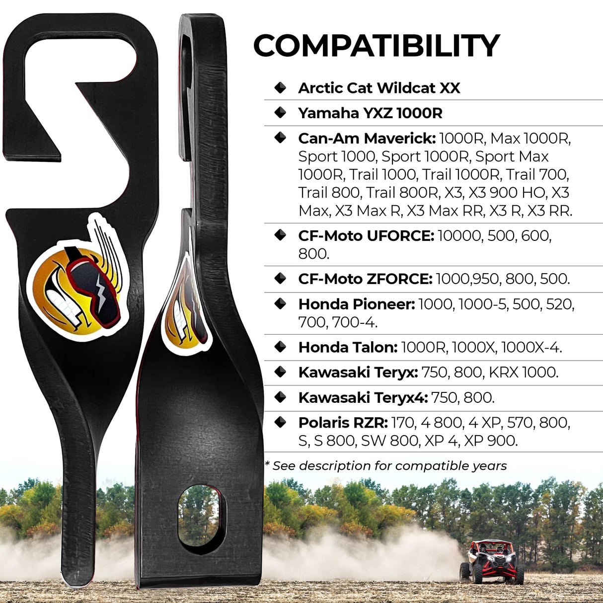 Can-Am/ Arctic Cat/ Kawasaki/ Yamaha/ CF Moto/ Honda/ RZR Easy Cool UTV Door Latches