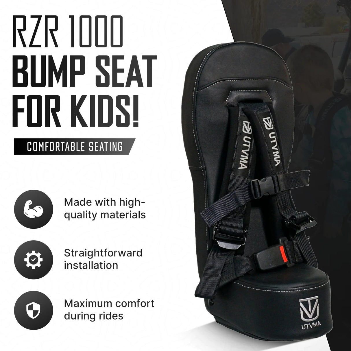 UTVMA Polaris RZR XP 1000 Bump Seat