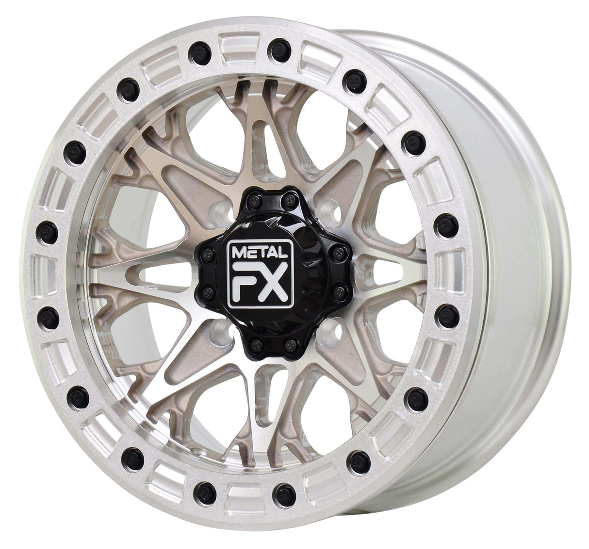 MetalFX OffRoad Assassin 15X10 Beadlock Wheel - Raw