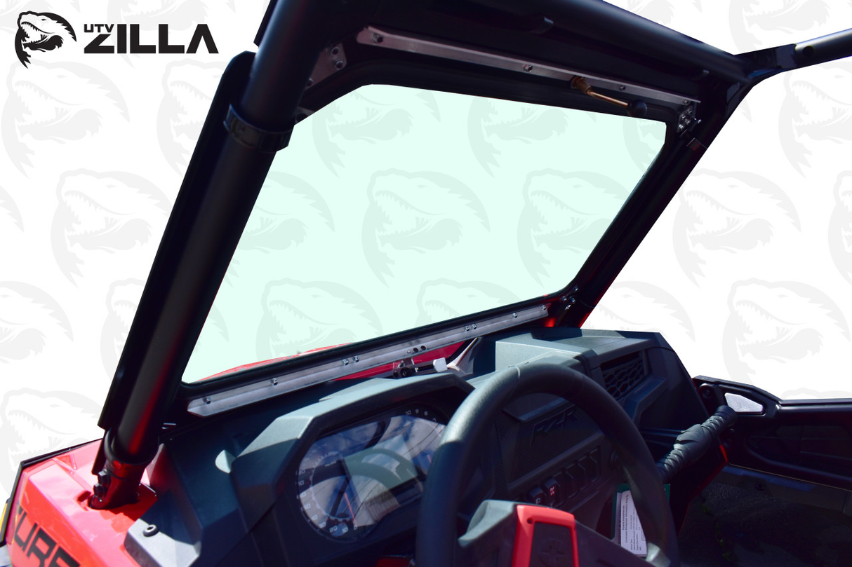 UTVZilla Full Glass Windshield with Vented Frame for 2019+ RZR With Wiper