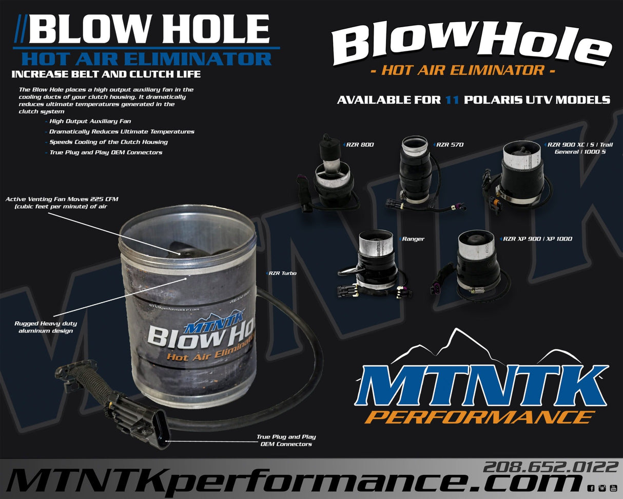 MTNTK PERFORMANCE BLOW HOLE POLARIS RANGER 900 & 1000