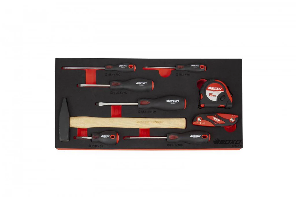 BoxoUSA 103-Piece Metric MotoBox Toolbox - White Box