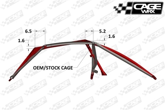 CageWRX Assembled Sport Cage - Kawasaki KRX 1000