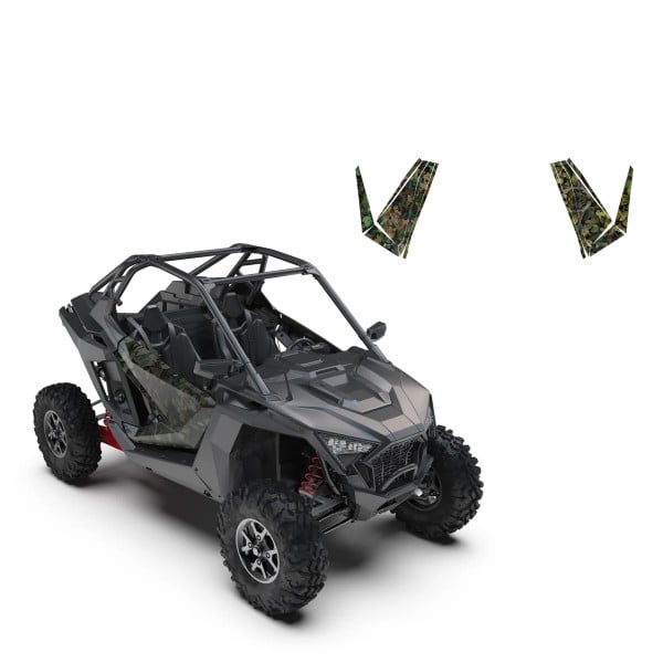 Kemimoto Polaris RZR PRO XP Doors Only Camouflage Wraps Graphics Kit