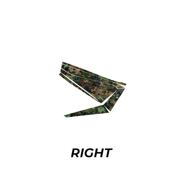 Kemimoto Polaris RZR PRO XP Doors Only Camouflage Wraps Graphics Kit