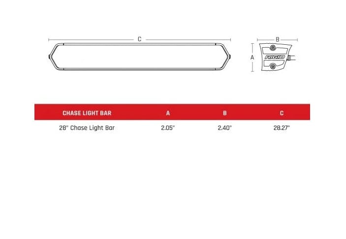 Rigid Chase Bar 28"