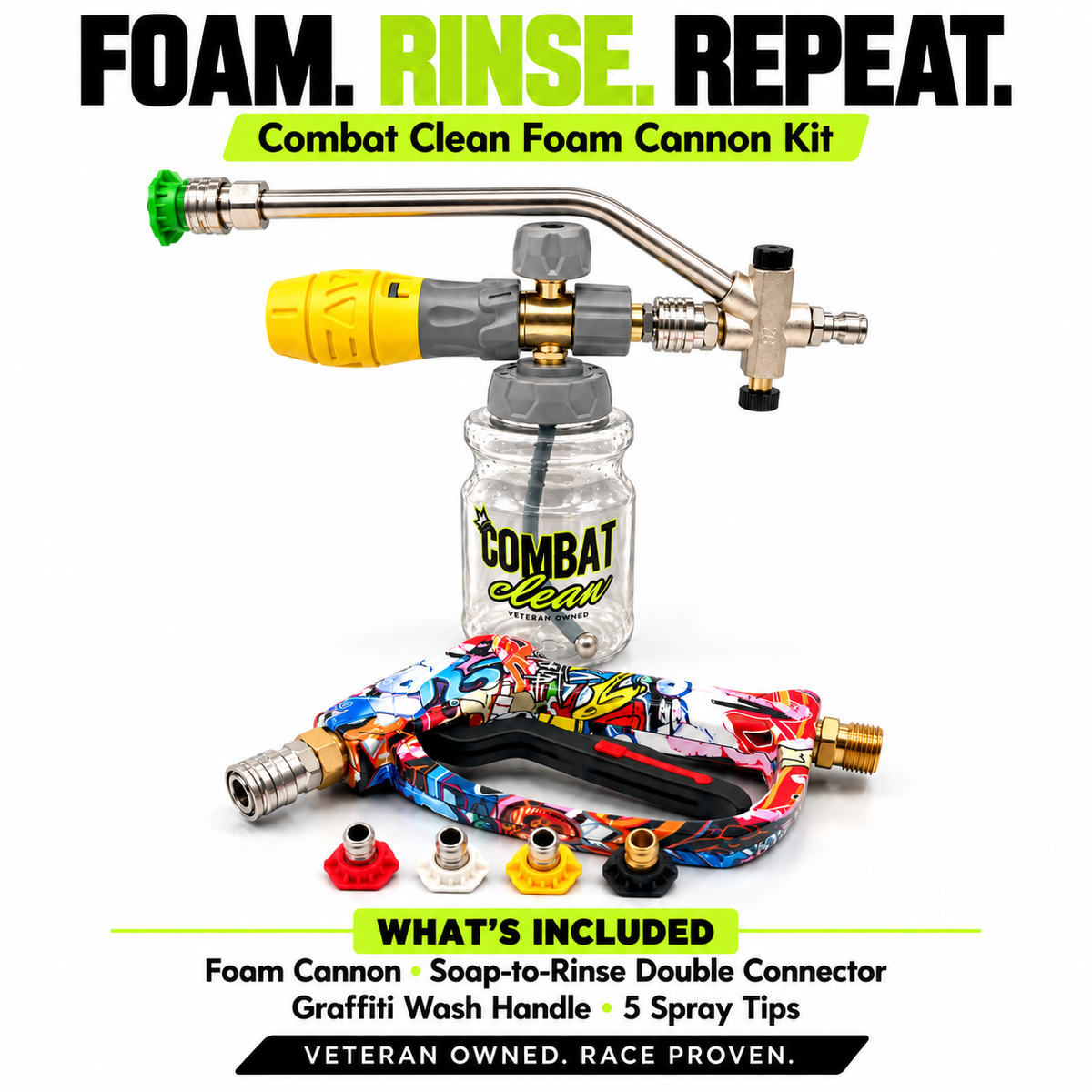 Combat Clean Foam Cannon / Gangster Grip Set