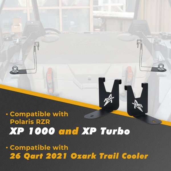 Kemimoto Polaris RZR Cooler Mounting Brackets