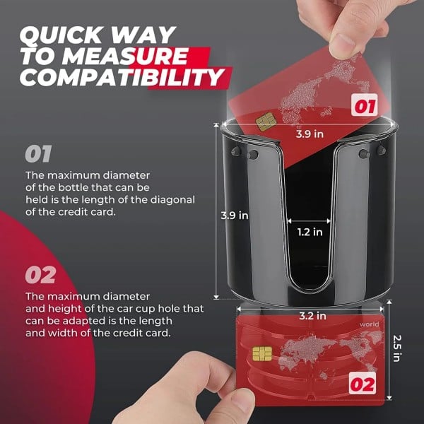 Kemimoto Universal Cup Holder Expander