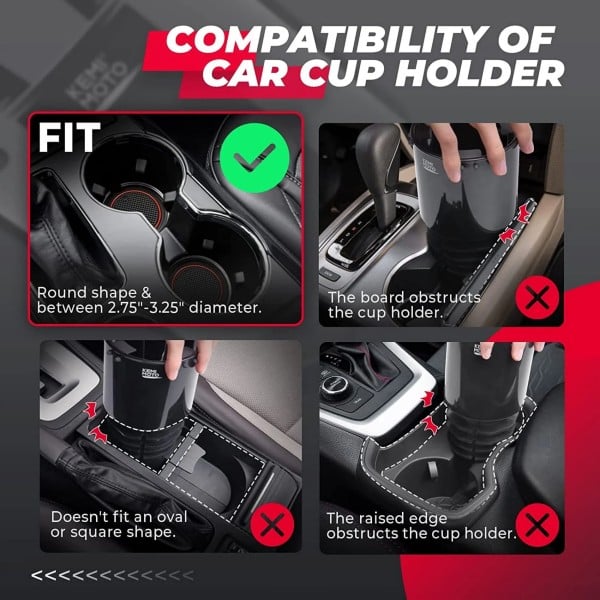 Kemimoto Universal Cup Holder Expander