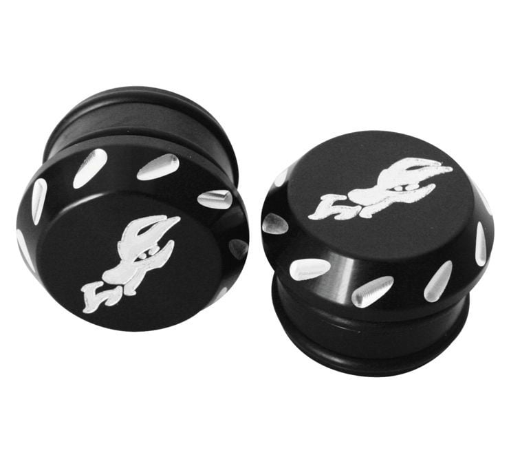 DragonFire Racing Billet Tube End Caps 1.5" Black Anodized