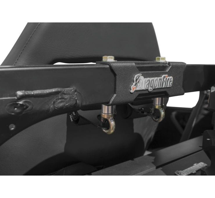 DragonFire Racing Polaris General Harness Anchors, Black, Bolt-On Kit