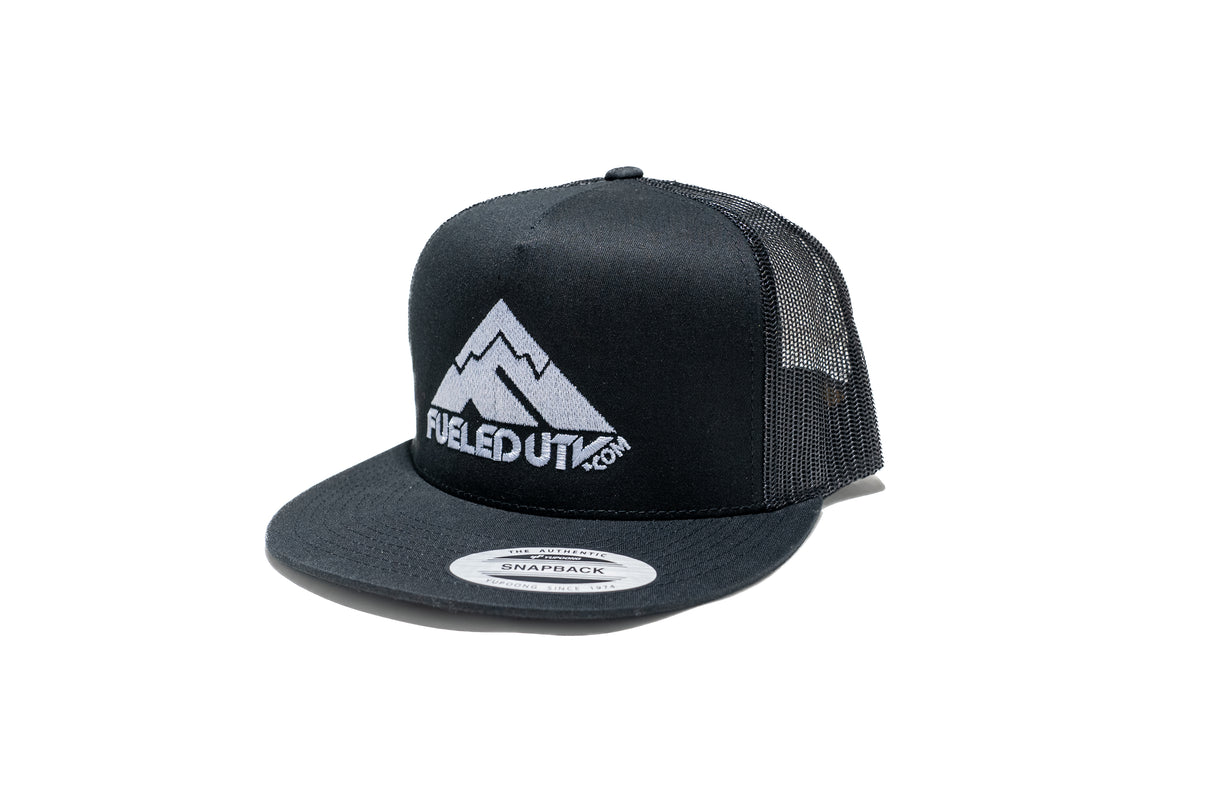 Fueled UTV Snapback Large Logo - Solid Black