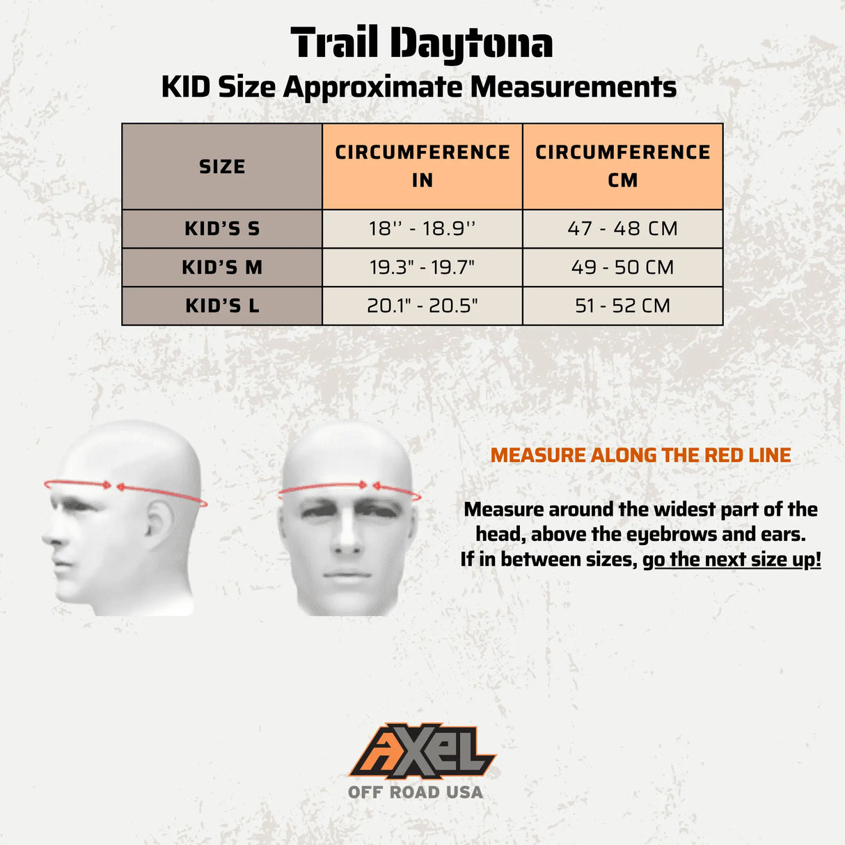 Axel Off Road KID'S D.O.T. Off Road Trail Daytona Helmet