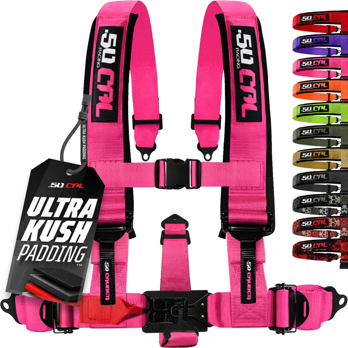 50 Cal 2" & 3" 4 point Harness - Elite Series Race Latch "EZ" Adjust Racing Harness