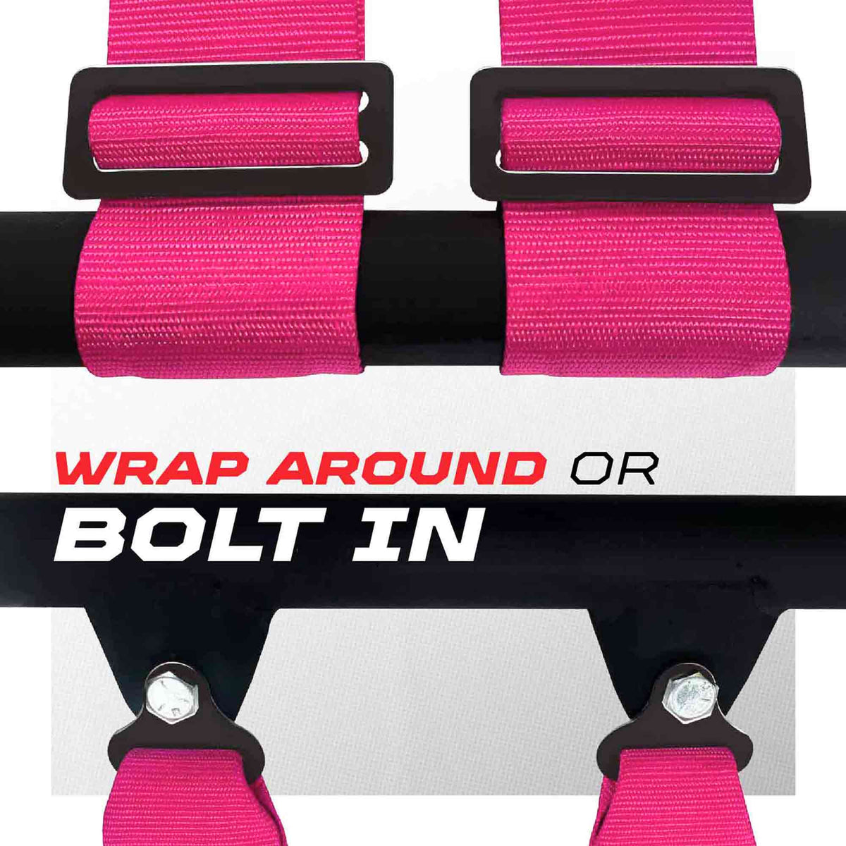 50 Cal 2" & 3" 4 point Harness - Elite Series Race Latch "EZ" Adjust Racing Harness