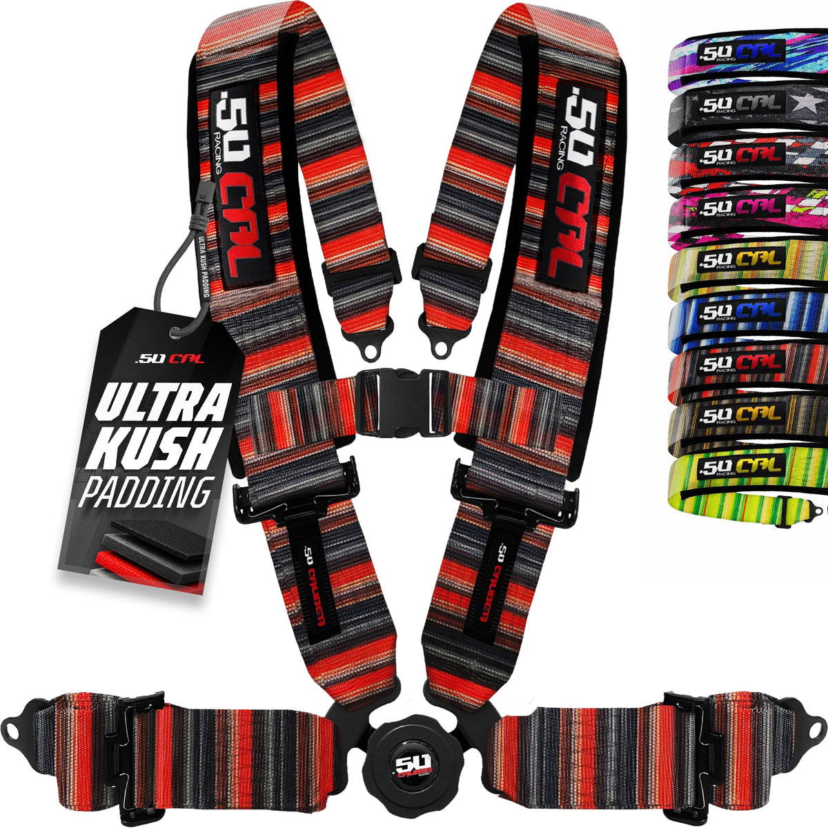 50 Cal 2" & 3" 4 point & 5 point Harness Camlock Racing Harness