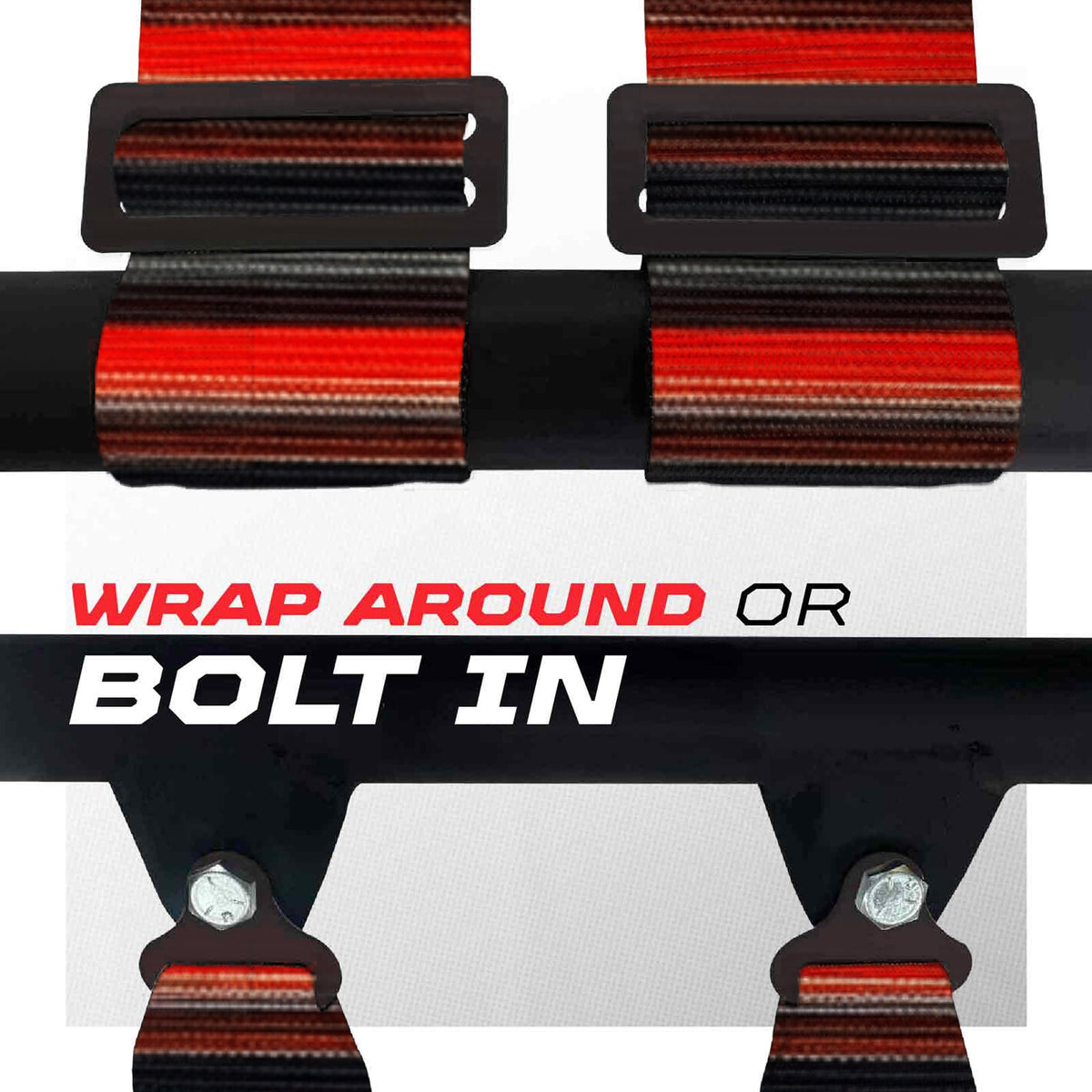 50 Cal 2" & 3" 4 point & 5 point Harness Camlock Racing Harness